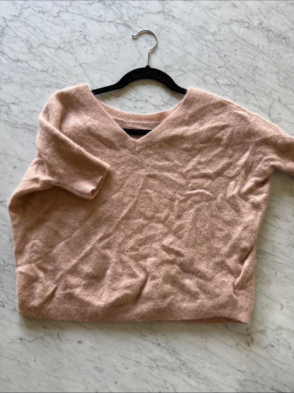 Crush 100% Cashmere Sweater in Apricot